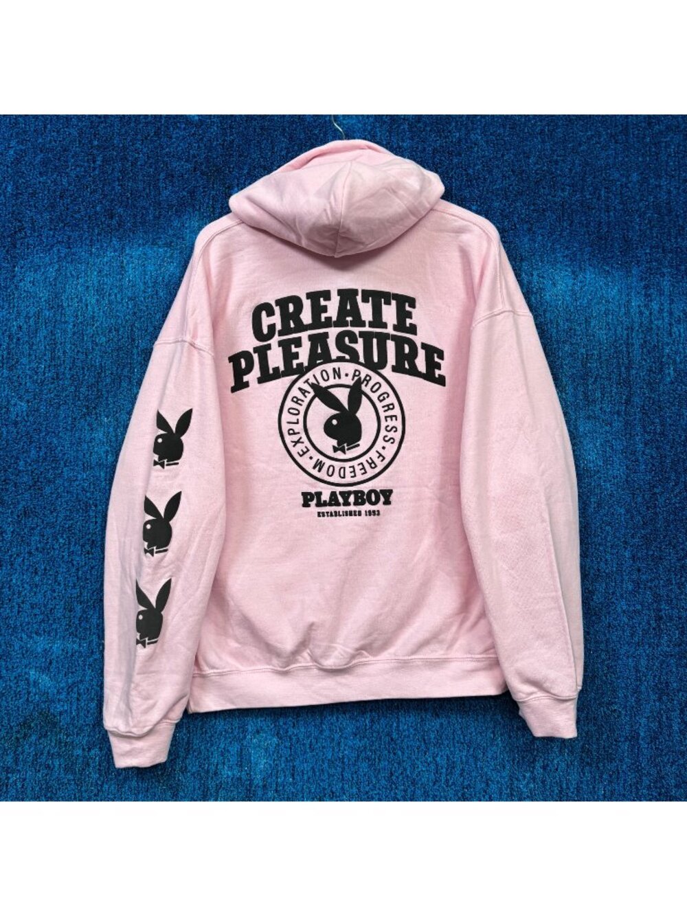 Playboy “Create Pleasure” Graphic Hoodie Size Extra Large